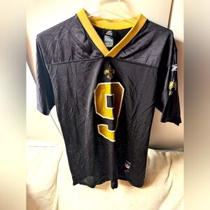 REEEBOK NFL NEW ORLEANS SAINTS #9 DREW BREES Youth Size Large Football jersey